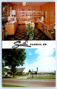 LANSING, Michigan MI ~ Advertising SMITH FLORAL COMPANY c1960s  Postcard