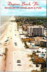 Postcard AERIAL VIEW SCENE Daytona Beach Florida FL AL8726