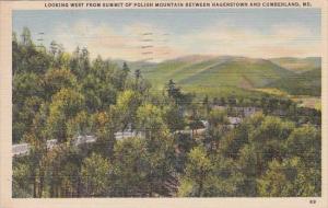 Looking West From Summit Of Polish Mountain Between Hagerstown And Cumberland...