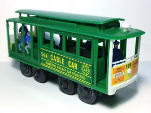 Vintage SAN FRANCISCO CABLE CAR Toy 1970s Trolley RINGING BELL Smith News Co 504