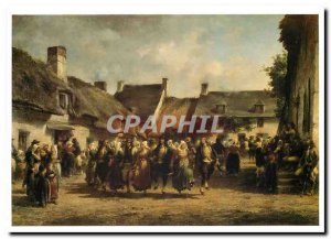 Modern Postcard Adolphe Leleux A wedding in Britain