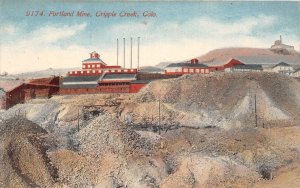 J17/ Cripple Creek Colorado Postcard c1910 Portland Mine Buildings 149
