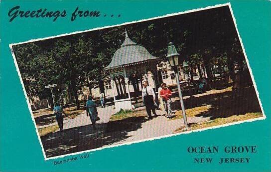 New Jersey Ocean Grove Greetings From Beersheba Well 1972