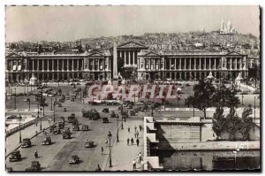 Old Postcard Paris Strolling Vue Generale De La Place De La Concorde