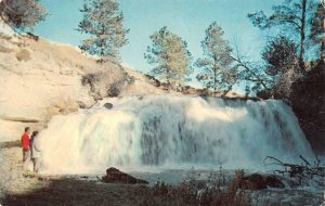 VALENTINE, NE Nebraska  COUPLE At SNAKE RIVER FALLS  Cherry Co  c1950's Postcard