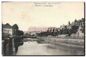 Old Postcard Belfort Le Quai Vauban