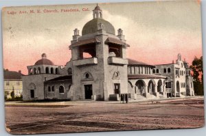 Postcard CA Pasadena - Lake Avenue Methodist Episcopalian Church