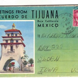 1952 Postcard Folder of Tijuana, Mexico