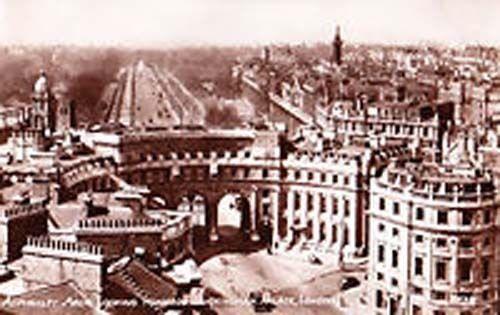 Admirality Arch London Palace View Real Photo Postcard
