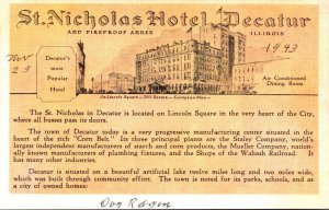 Illinois Decatur St Nicholas Hotel