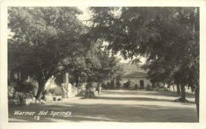 RPPC Postcard 13. Warner Hot Springs Entrance Drive, San Diego County Unposted