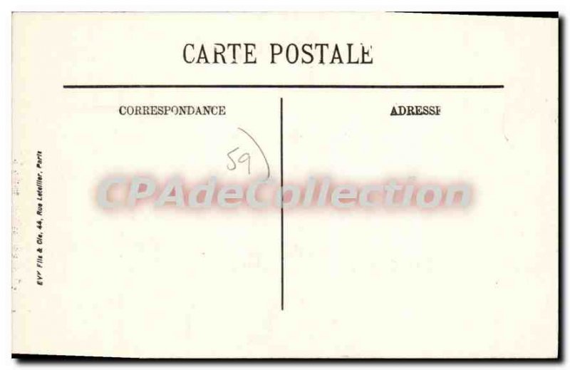 Old Postcard The Statue Dunkirk Jean Bart and belfry