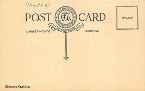 Steamer Camden C. A. Townsend Belfast ME Eastern Steamship Company RPPC Postcard