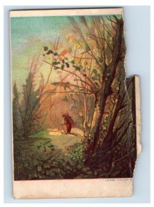 1880s Loo Choo Mixed Tea Cards Beautiful Woods Trees LOT Of 2 F130