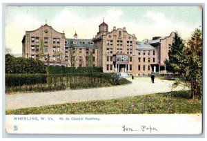 Wheeling West Virginia Postcard Mt. De Chantal Academy Building Scene 1910 Tuck