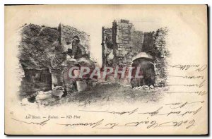 Old Postcard Les Baux Ruins