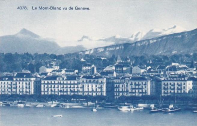 Switzerland Geneve Le Mont-Blanc vu de Geneve