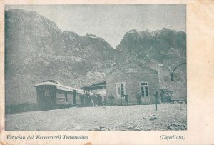 Uspallata Argentina Trasandino Train Station Vintage Postcard AA53684