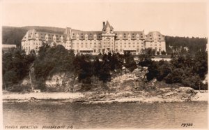 Vintage Postcard Manoir Richelieu Murray Bay Monument Statue Quebec Canada