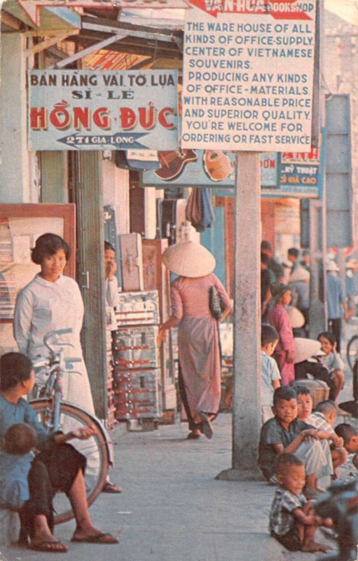 Hong Kong Up Country Main Street Scene Vintage Postcard AA49521