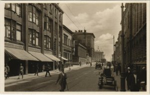 PC FINLAND, HELSINKI, ALEKSANTERINKATU, Vintage REAL PHOTO Postcard (b36904)