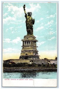 New York City New York NY Postcard Statue Of Liberty Exterior View c1905 Vintage