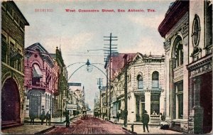Postcard West Commerce Street in San Antonio, Texas