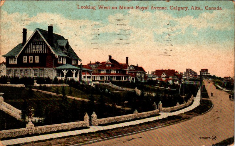 Looking West on Mount Royal Avenue,Calgary,Alberta,Canada BIN