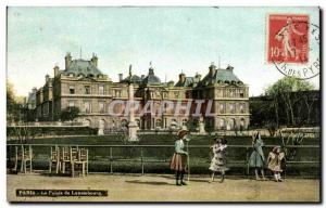 Paris Old Postcard Luxembourg Palace