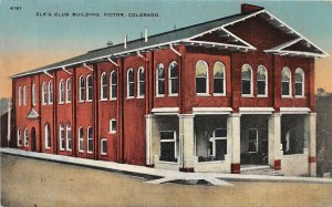 H83/ Victor Colorado Postcard c1910 Elk's Club Building 129