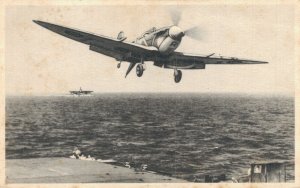 Aviation Vickers Supermarine Seafire Vintage Postcard  07.90