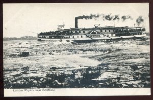 h2163 - Steamer SOVEREIGN Postcard 1910s Lachine Rapids Near Montreal