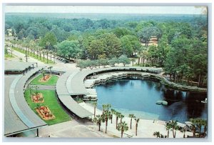 1967 Bird's Eye View of Silver Springs Nature Underwater Fairyland FL Postcard