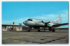 c1950's Dubuque Municipal Airport Finest Ozark Airplane Dubuque Iowa IA Postcard