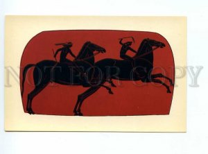 166120 GREECE OLYMPIAD Hippodrome HORSE RACE Nude old postcard