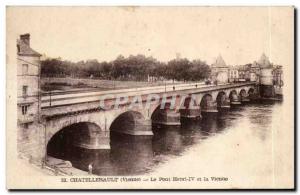 Old Postcard Chatellerault Bridge Henry and Vienna