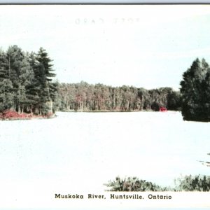 c1930s Huntsville, Ontario, Can Muskoka River Litho Photo Nature Scenery PC A137