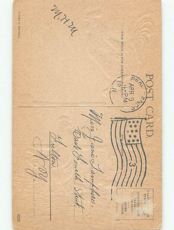 Divided-Back EASTER CHICK SCENE Cute Postcard AA0991