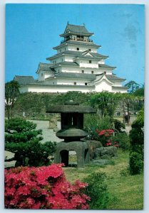 Fukushima Prefecture Japan Postcard The Aizu-Wakamatsu Castle c1950's