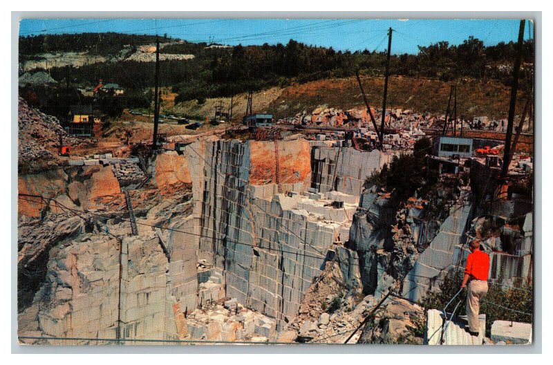 Postcard VT Rock Of Ages Granite Quarry Barre Vermont Vintage Standard View Card 