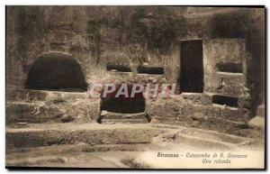 Postcard Old Siracusa Catacomb Di S Giovanni Una Rotonda