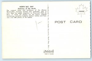 North Bay Ontario Canada Postcard Gateway of the North Dionne Home c1950's