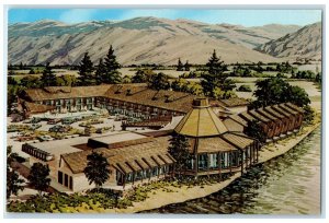 c1960 Village Motor Inn Exterior Building Missoula Montana MT Vintage Postcard