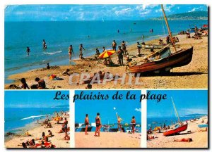 Postcard Modern Frontignan Beach and the hill of Mont Saint Clair Sete