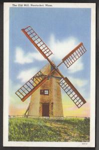 Old Windmill Nantucket MA Post Card PPC51