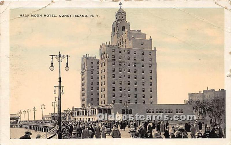 Half Moon Hotel Coney Island, NY, USA Amusement Park Unused 