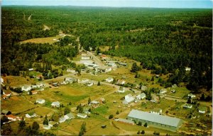 Postcard ON Aerial View Apsley by Kawartha Highlands Provincial Park 1960s K61