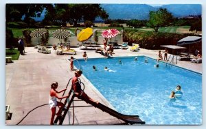 OJAI VALLEY INN and COUNTRY CLUB, California CA ~ SWIMMING POOL c1960s Postcard