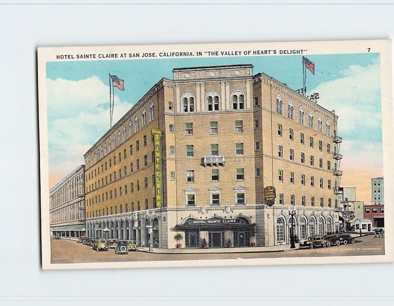 Postcard Hotel Sainte Claire At San Jose, California