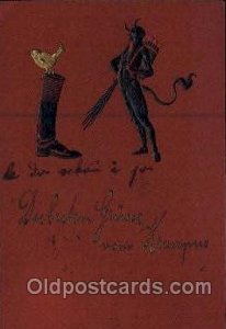 Krampus, Devil, 1909 very light wear close to grade 2